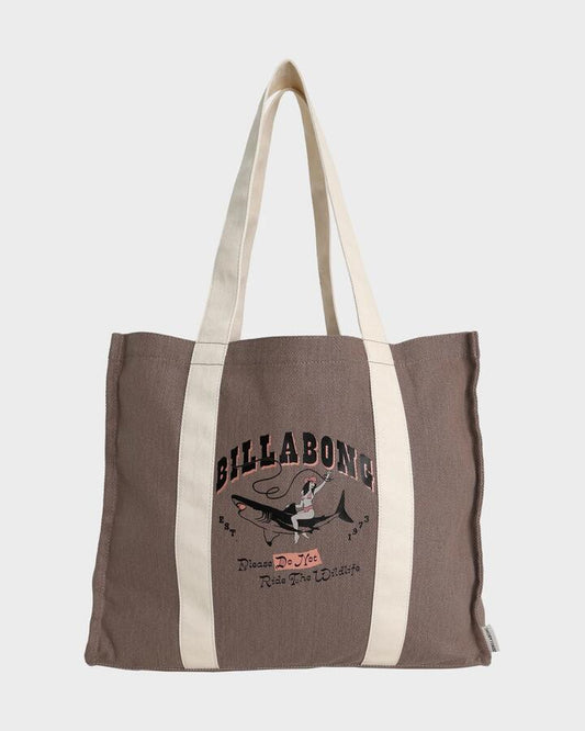 Image of Bags. Productname: Billabong Womens Oceans Tote Bag Mushroom - in Mushroom colour by brand - Billabong