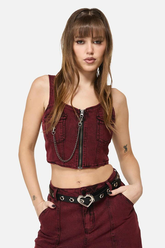 Image of Accessories. Productname: Heart Eyelets & Buckle Belt in Black colour by brand - Dangerfield