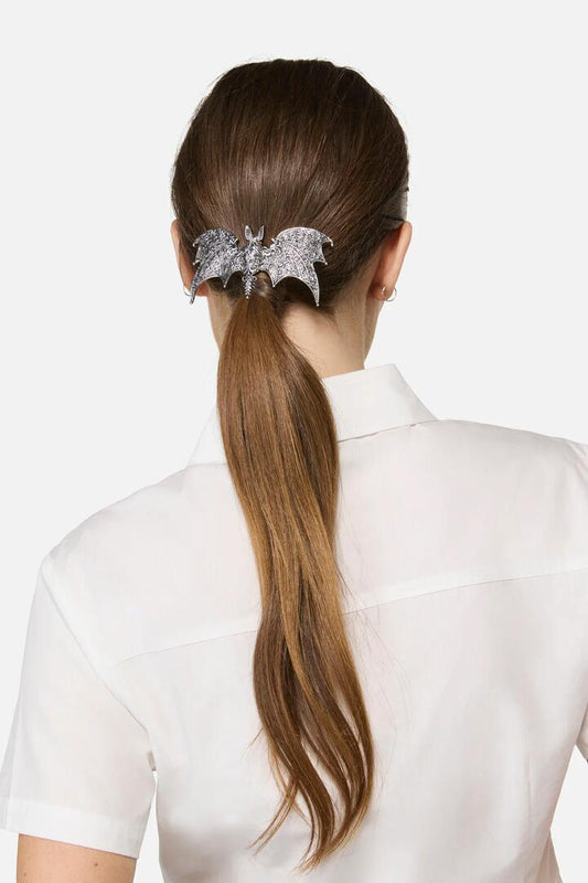 Image of Hair Accessories. Productname: Bat Barrette Clip in Silver colour by brand - Black Friday