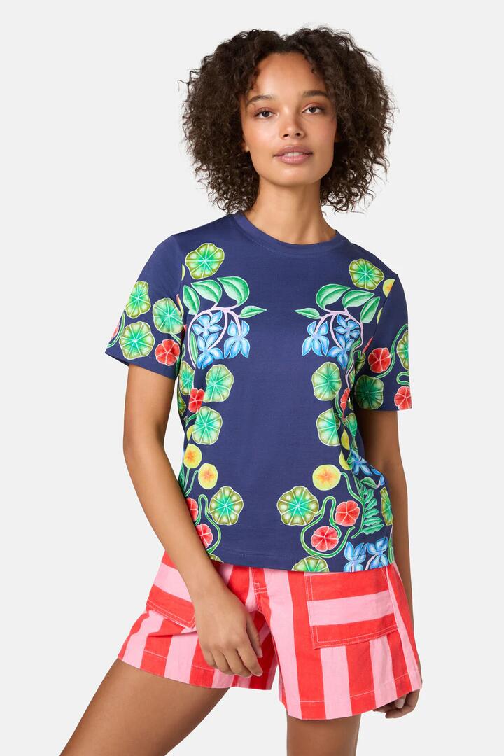 Image of T-Shirts. Productname: Botanica Print Classic Tee in Print colour by brand - Gorman