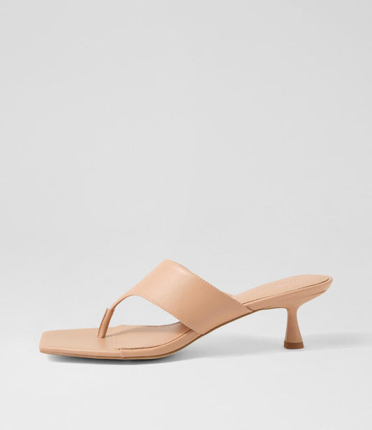 Image of Sandals. Productname: Torina Nude Leather Sandals in NUDE colour by brand - MOLLINI