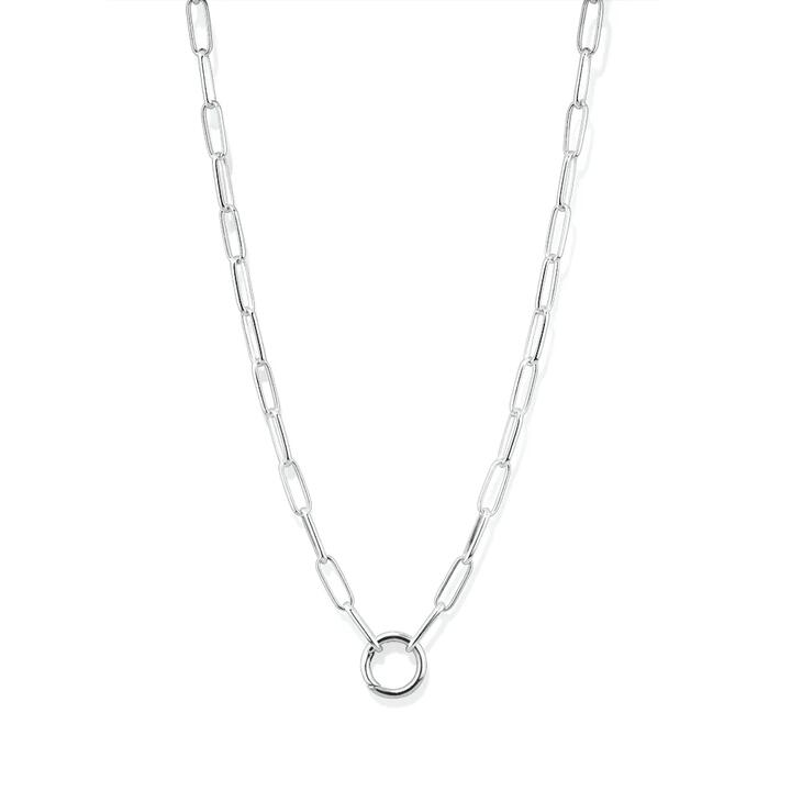 Image of Necklaces. Productname: 45cm 4mm Width O-Ring Paperclip Chain Necklace in Sterling Silver in Silver colour by brand - Bevilles