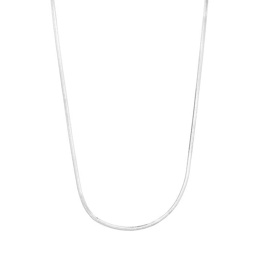 Image of Necklaces. Productname: 45cm 2mm Width Herringbone Chain Necklace in Sterling Silver in Silver colour by brand - Bevilles