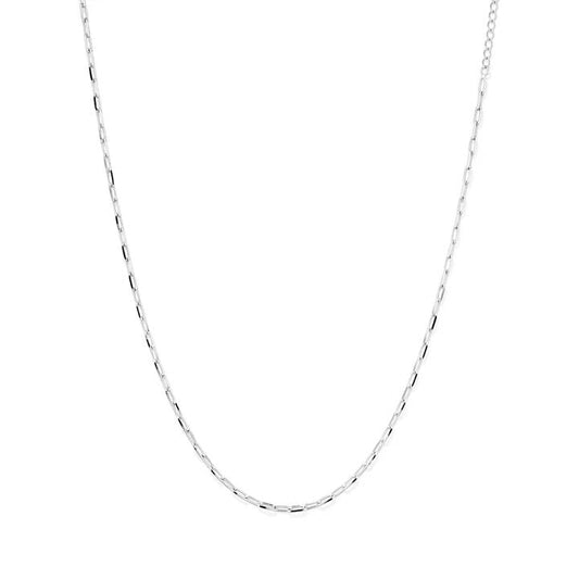Image of Necklaces. Productname: 45cm 2mm Width Paperclip Chain in Sterling Silver in Silver colour by brand - Bevilles