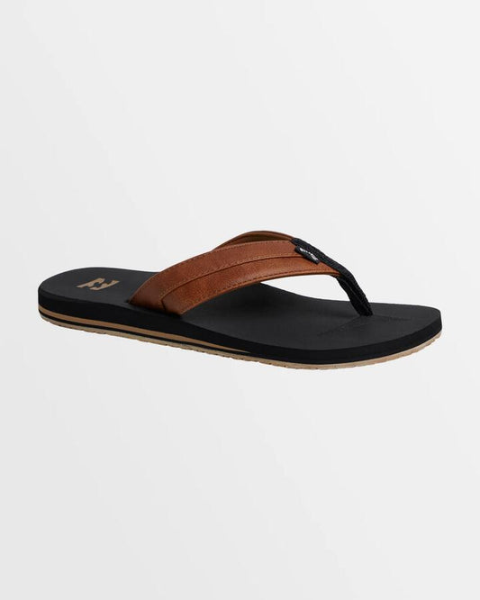 Image of Sandals. Productname: Billabong Mens All Day Impact Thongs Black/Tan - in Black/Tan colour by brand - Billabong