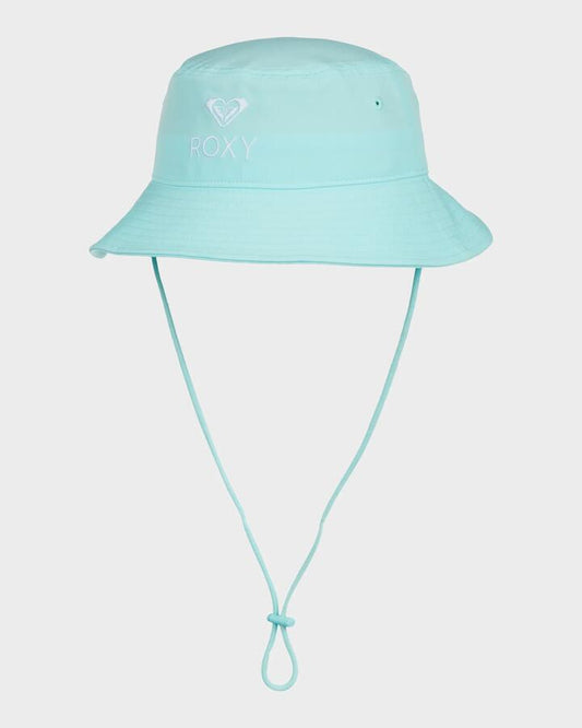 Image of Hats. Productname: Roxy Girls 8-16 Passion Moon Bucket Hat Plume Blue - in Plume Blue colour by brand - Roxy