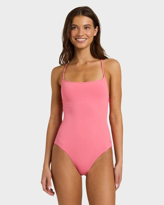 Image of Accessories. Product name - Roxy Womens Sd Beach Classics Fashion One Piece Bubblegum in Bubblegum colour by brand - Roxy