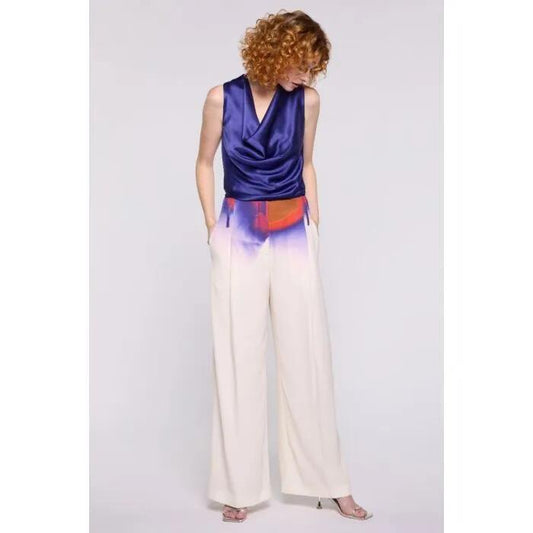 Image of a model wearing Pants. Productname: In Stereo Pant in PRINT colour by brand - sass and bide