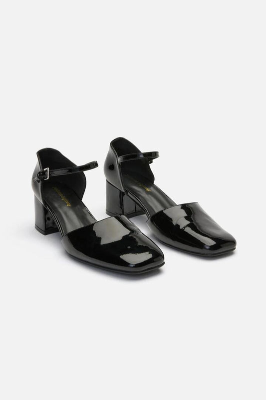 Image of Heels. Productname: Black Sweet Buckle Heel in Black colour by brand - Princess Highway