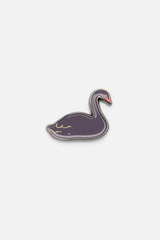 Image of Jewelry. Productname: Swan Pin in Black colour by brand - Princess Highway