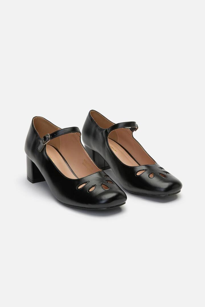 Image of Heels. Productname: Black Vintage Heel in Black colour by brand - Princess Highway
