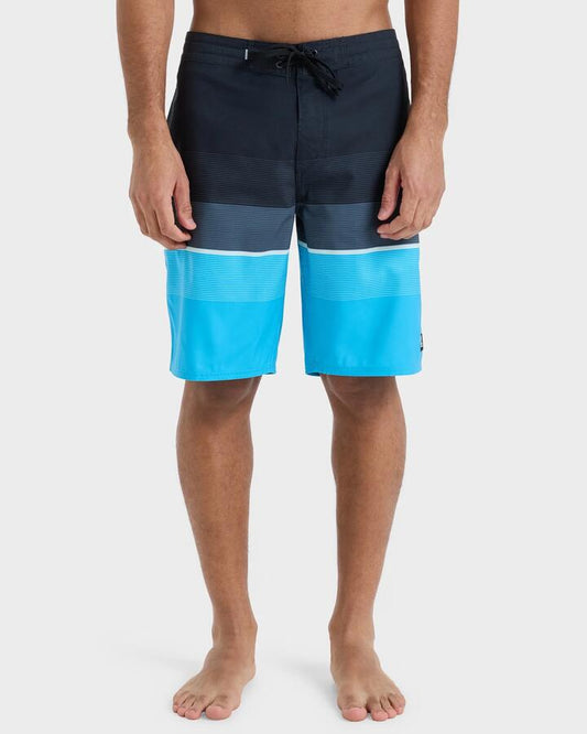 Image of Swimwear. Product name - Quiksilver Mens Everyday 20" Boardshorts Black Step Stripe in Black Step Stripe colour by brand - Quiksilver