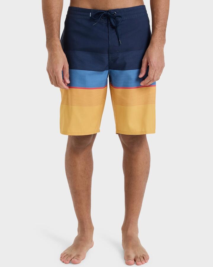Image of Swimwear. Product name - Quiksilver Mens Everyday 20" Boardshorts Dark Navy Step Stripe in Dark Navy Step Stripe colour by brand - Quiksilver