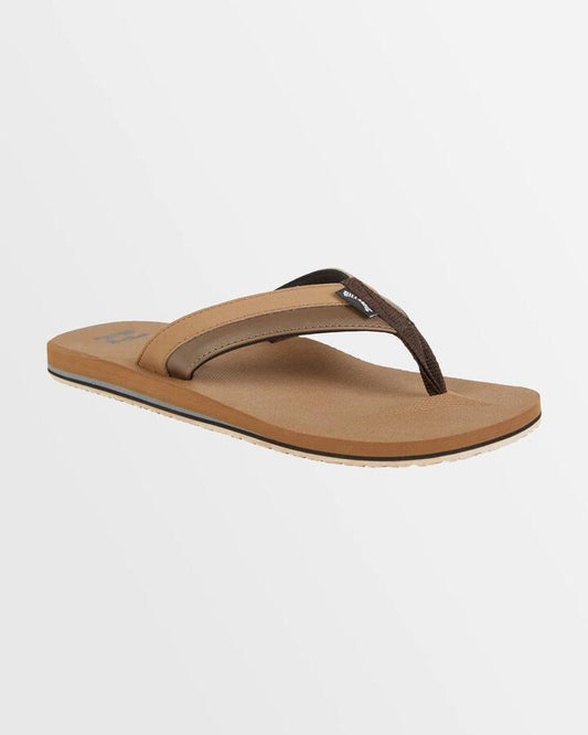 Image of Sandals. Product name - Billabong Mens All Day Impact Thongs Camel in Camel colour by brand - Billabong