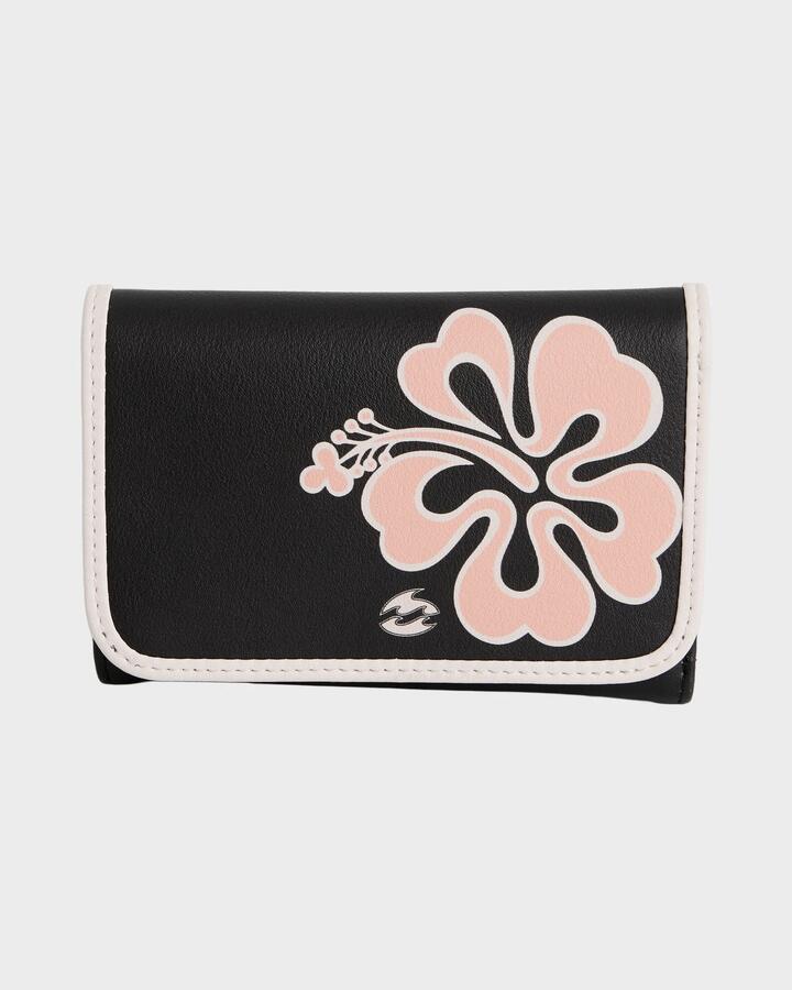 Image of Wallets & Money Clips. Productname: Billabong - Womens Bong Rule Trifold Wallet - Black - in Black colour by brand - Billabong