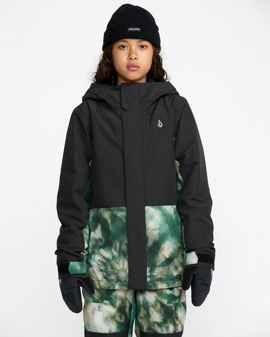 Image of Coats & Jackets. Productname: Volcom Girls 8-16 Sass'N'Frass Insulated Snow Jacket Green - in Green colour by brand - Volcom