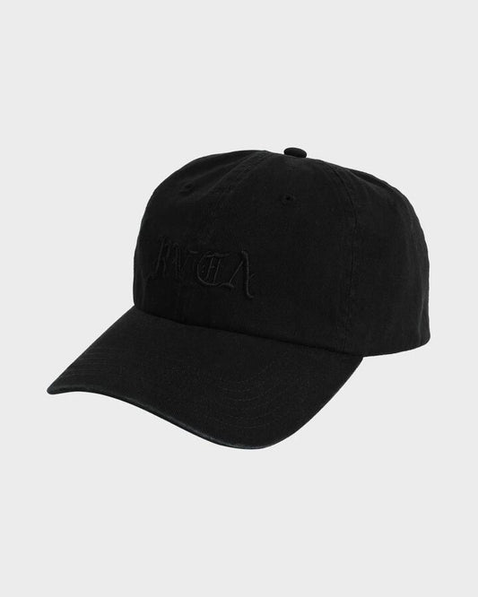 Image of Hats. Productname: RVCA - Mens Rvca Dad Cap - Pirate Black - in Pirate Black colour by brand - RVCA