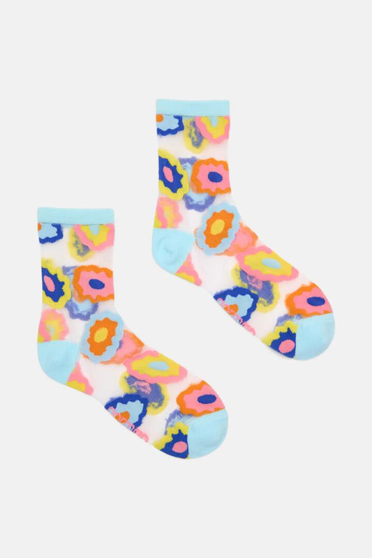 Image of Socks. Productname: Lakeside Sheer Crew Sock in Multi colour by brand - Gorman