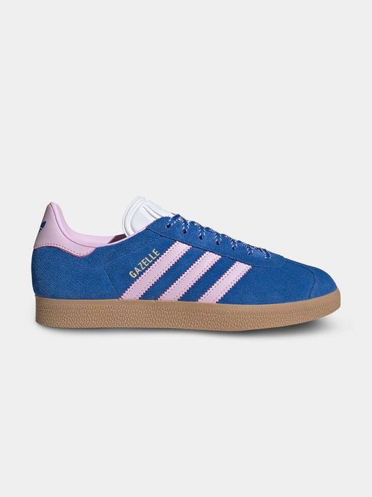 Image of Sneakers. Productname: Adidas Women's Gazelle in Blue/Orchid Fusion/Gum3 colour by brand - Adidas