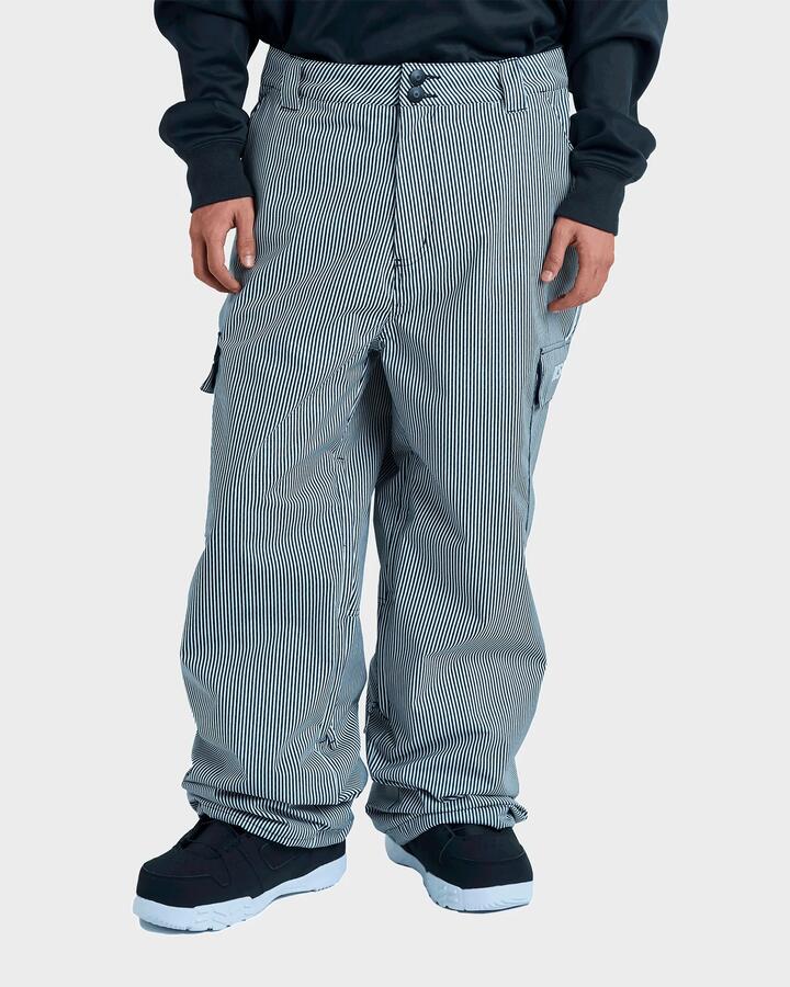 Image of Shoes. Productname: DC Shoes - Mens Dc Wide Cargo 10K Snow Pants - Hickory Stripe - in Hickory Stripe colour by brand - DC Shoes