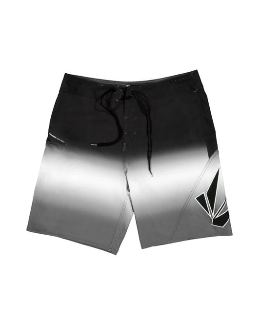 Image of Swimwear. Product name - Volcom Boys 8-16 Vee Bee Boardshorts Black Grey in Black Grey colour by brand - Volcom