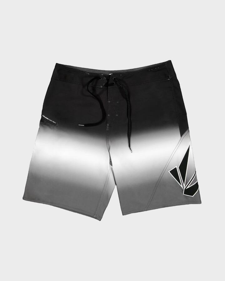 Image of Swimwear. Product name - Volcom Boys 8-16 Vee Bee Boardshorts Black Grey in Black Grey colour by brand - Volcom