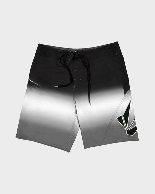 Image of Swimwear. Product name - Volcom Boys 8-16 Vee Bee Boardshorts Black Grey in Black Grey colour by brand - Volcom
