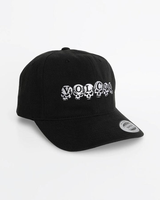 Image of Hats. Productname: Volcom - Mens Skull Line Cap - Antique Black - in Antique Black colour by brand - Volcom