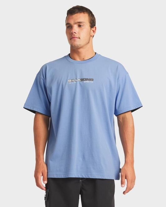 Image of T-Shirts. Product name - Billabong Mens Spec Tipper T-Shirt Oceana Blue in Oceana Blue colour by brand - Billabong