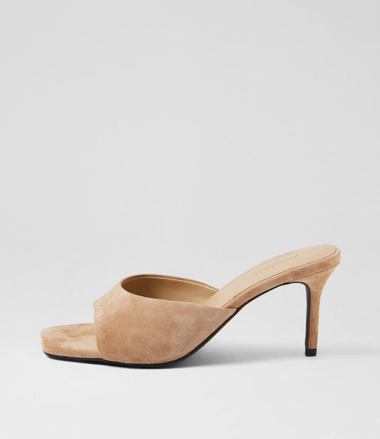 Image of Sandals. Productname: Preetence Light Choc Suede Sandals in LT CHOC colour by brand - MOLLINI