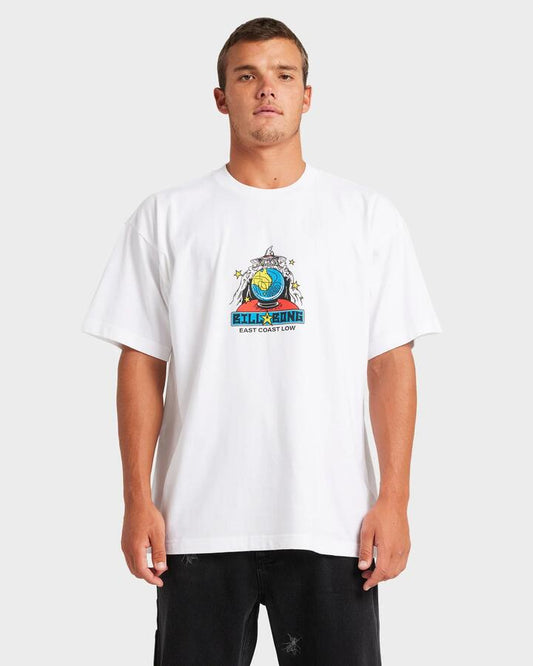Image of T-Shirts. Product name - Billabong Mens East Coast Low T-Shirt White in White colour by brand - Billabong