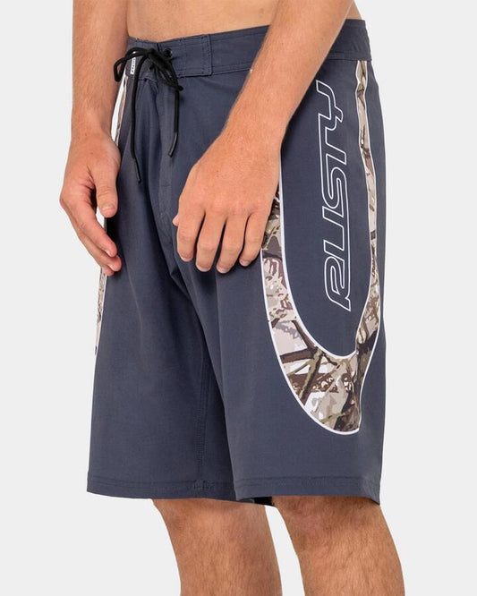 Image of Swimwear. Productname: rusty - Mens Charger Fixed Waist 21" Boardshorts - Coal - in Coal colour by brand - rusty