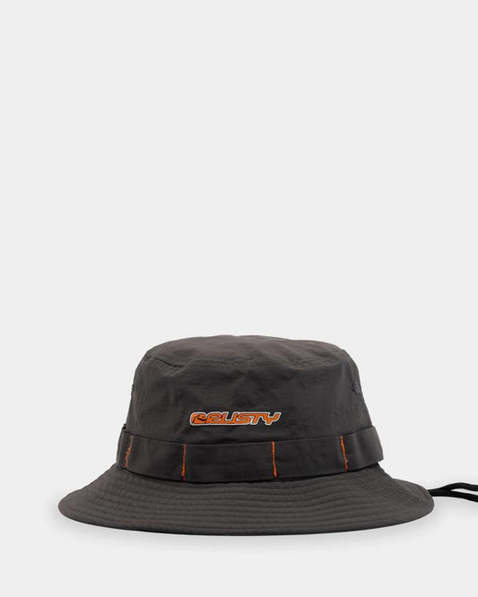 Image of Hats. Productname: rusty - Mens Stringer Bucket Hat - Carbon - in Carbon colour by brand - rusty