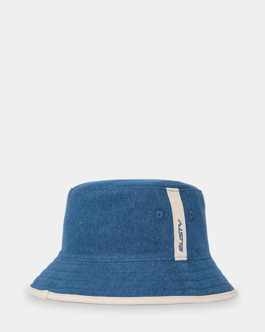 Image of Hats. Productname: rusty - Womens Retro Sport Reversible Bucket Hat - Middy Blue - in Middy Blue colour by brand - rusty