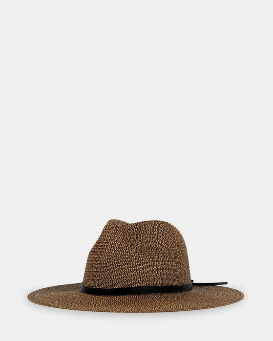 Image of Hats. Productname: rusty Womens Gisele Straw Hat Chocolate 1 - in Chocolate 1 colour by brand - Rusty