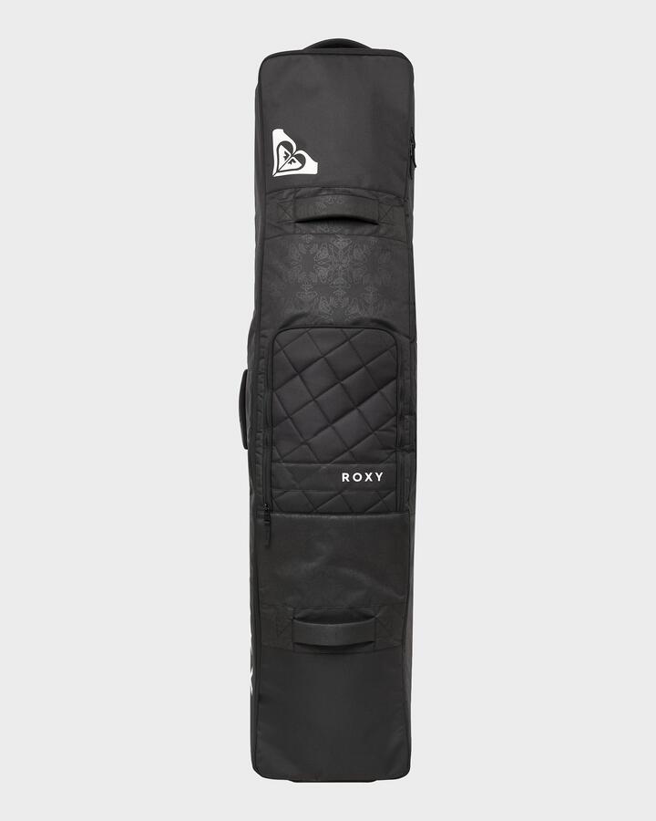 Image of Snowboards. Productname: Roxy - Vermont Wheelie Snowboard Bag - True Black Snowflake Emboss - in True Black Snowflake Emboss colour by brand - Roxy
