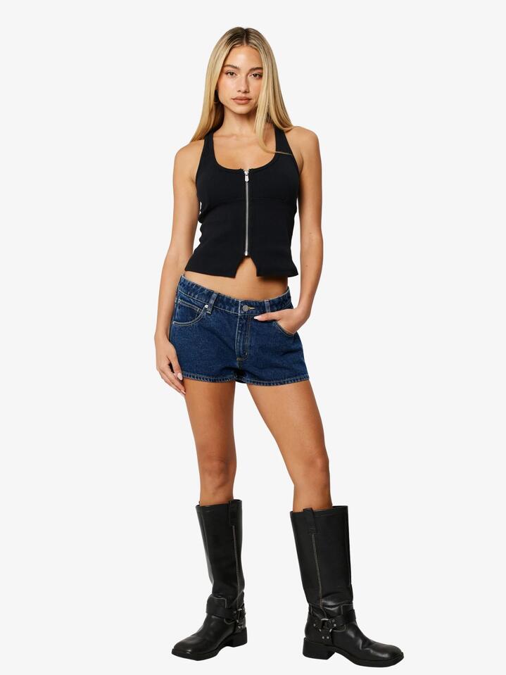 Image of a model wearing Shorts. Productname: Abrand 99 Low Shorts Tara in Tara colour by brand - Abrand