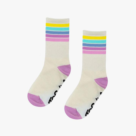 Image of Socks. Productname: The Girl Club Rainbow 4-8 Kids Socks in CREAM colour by brand - The Girl Club
