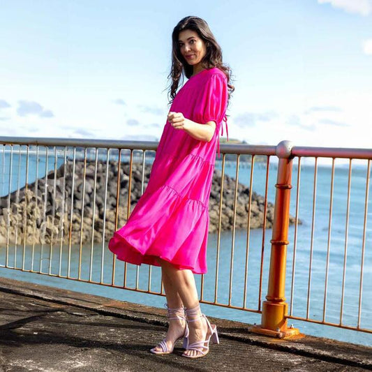 Image of Dresses. Productname: Augustine Melissa Women's Dress in Hot-pink colour by brand - Augustine