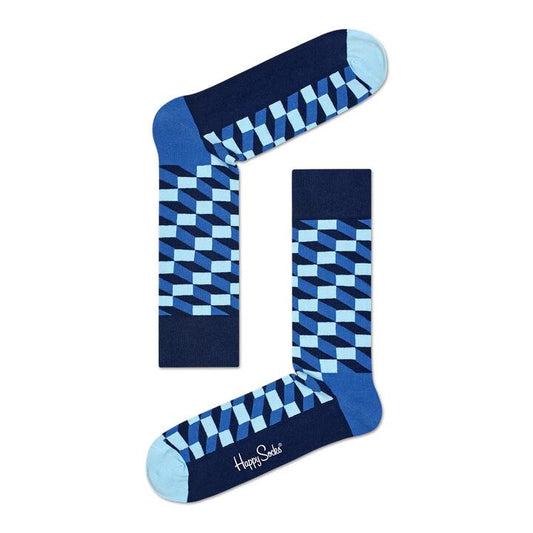 Image of Socks. Productname: Happy Socks Filled Optic Unisex Socks in Filled Optic colour by brand - Happy Socks