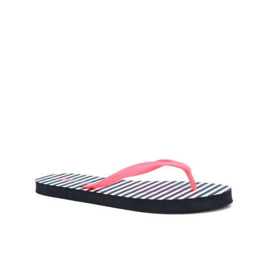 Image of Slippers. Productname: Surfzone Stripes Jandals in Black White colour by brand - Surfzone