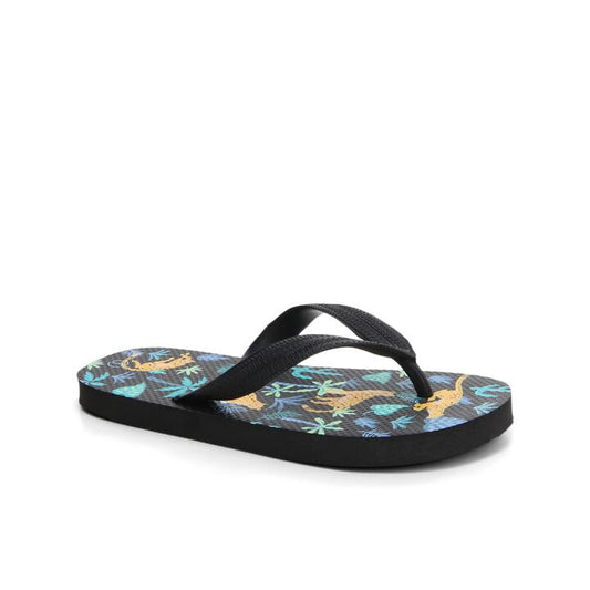 Image of Slippers. Productname: Surfzone Jungle Kids' Jandals in Black colour by brand - Surfzone
