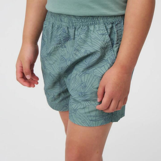 Image of a model wearing Shorts. Productname: Torpedo7 Girls Salamander Shorts V2 in Sage colour by brand - TORPEDO7