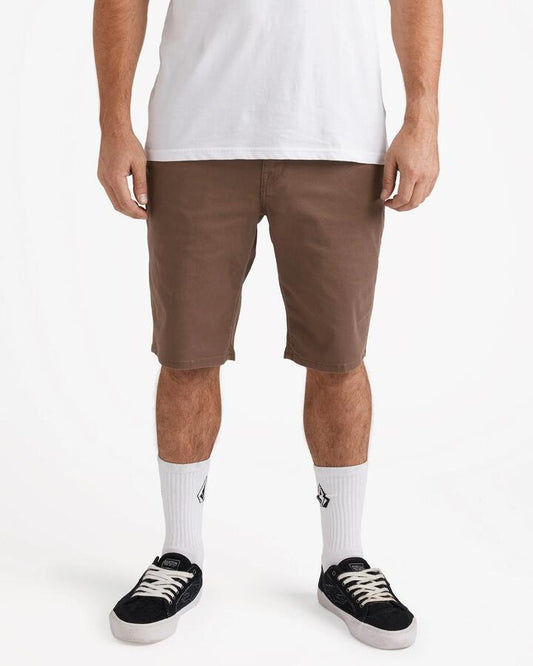 Image of Accessories. Productname: Volcom Mens V Solver Walkshorts Mushroom - in Mushroom colour by brand - Volcom