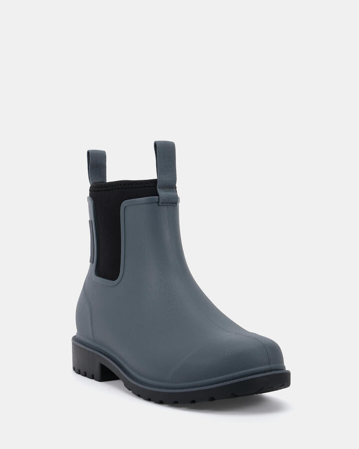 Image of Boots. Product name - Maven By Vybe Blue Vegan Boots in Blue colour by brand - Novo