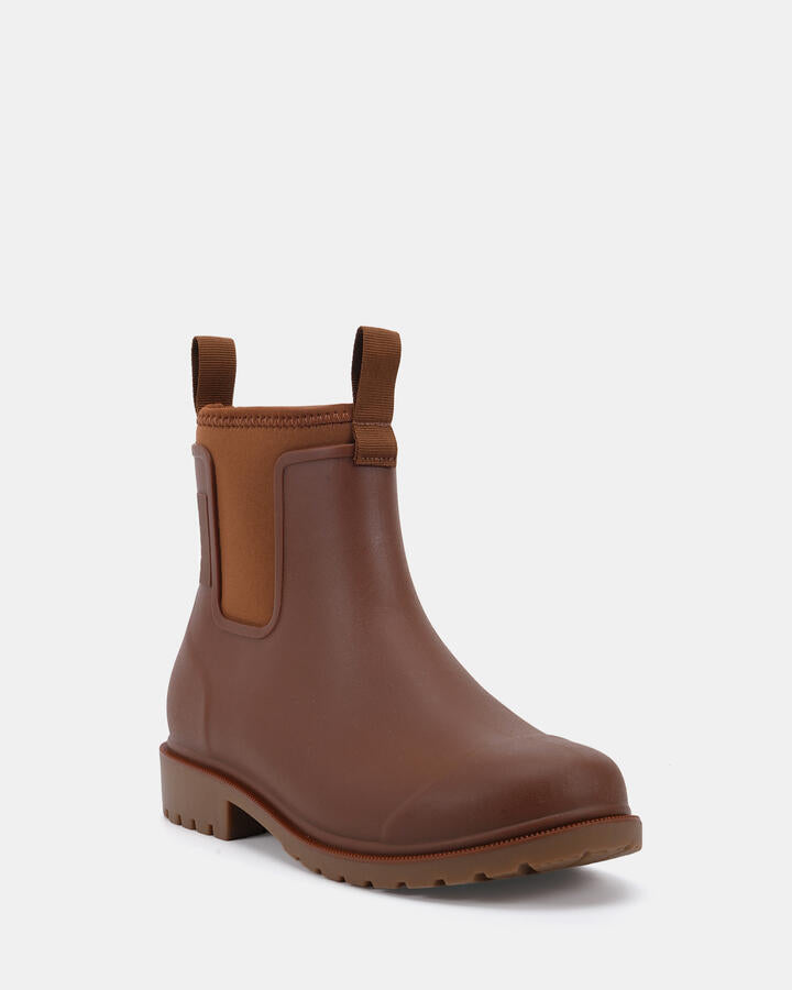 Image of Boots. Product name - Maven By Vybe Tan Vegan Boots in Tan colour by brand - Novo