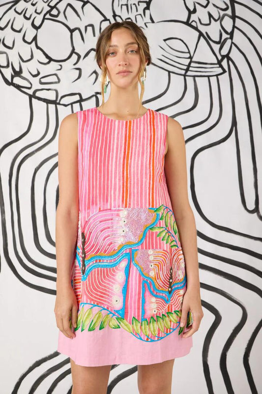 Image of Dresses. Product name - In Secret Print Shift Dress in Print colour by brand - Gorman