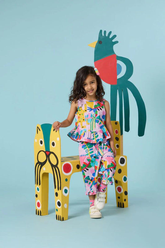 Image of a model wearing Tops. Productname: Rio Kids Top in Lilac colour by brand - Gorman