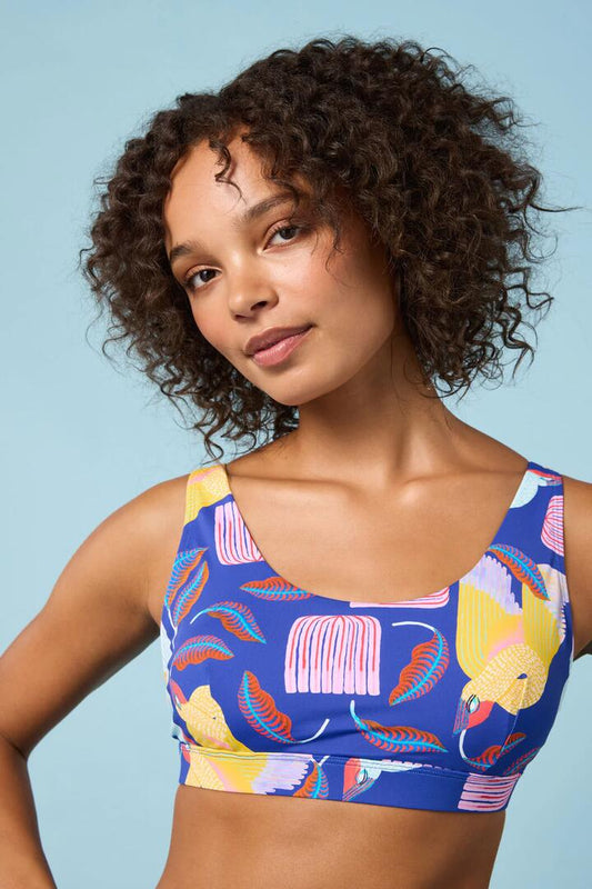 Image of Swimwear. Productname: Past Lovers Print Bikini Top in Print colour by brand - Gorman