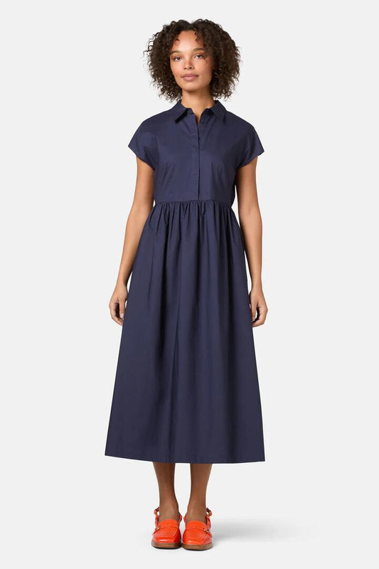 Image of Dresses. Productname: Dakota Shirt Dress in Navy colour by brand - Gorman